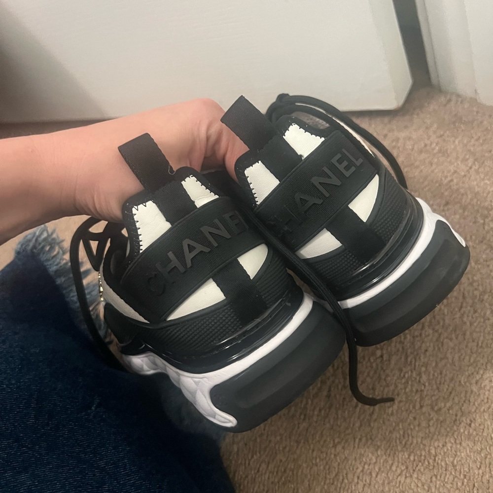 CHANEL Monochrome Athletic Shoes